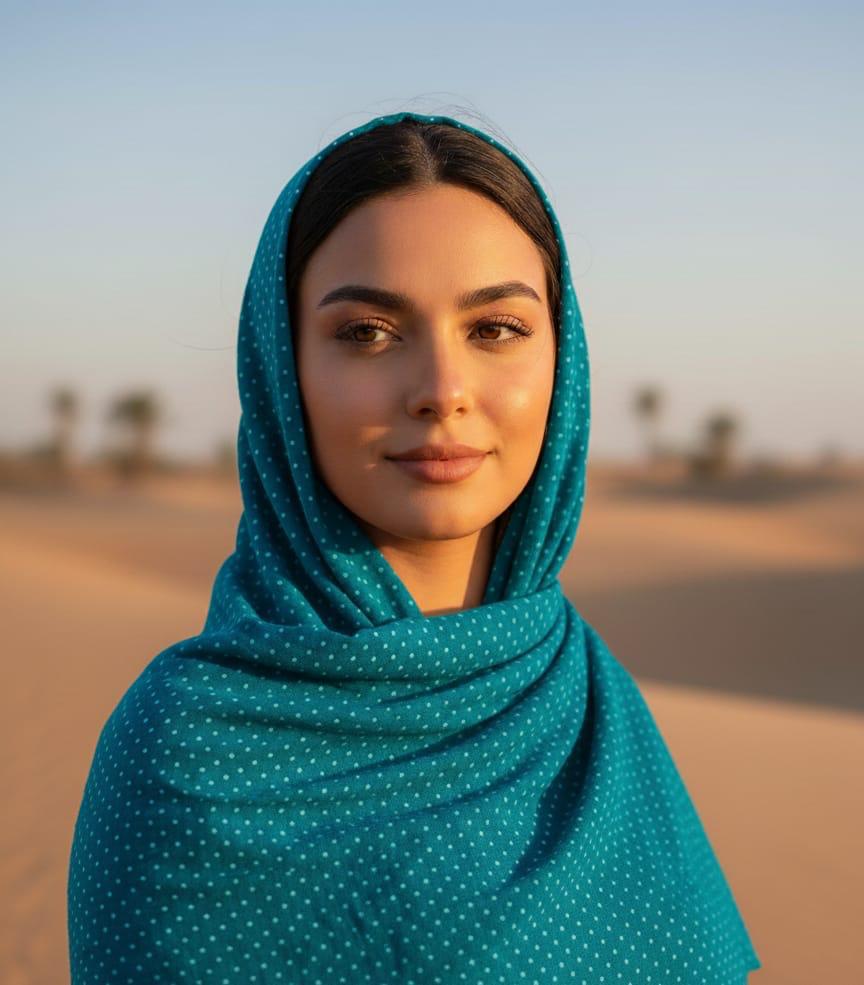 Chic Dot Crinkle Shawl Collection