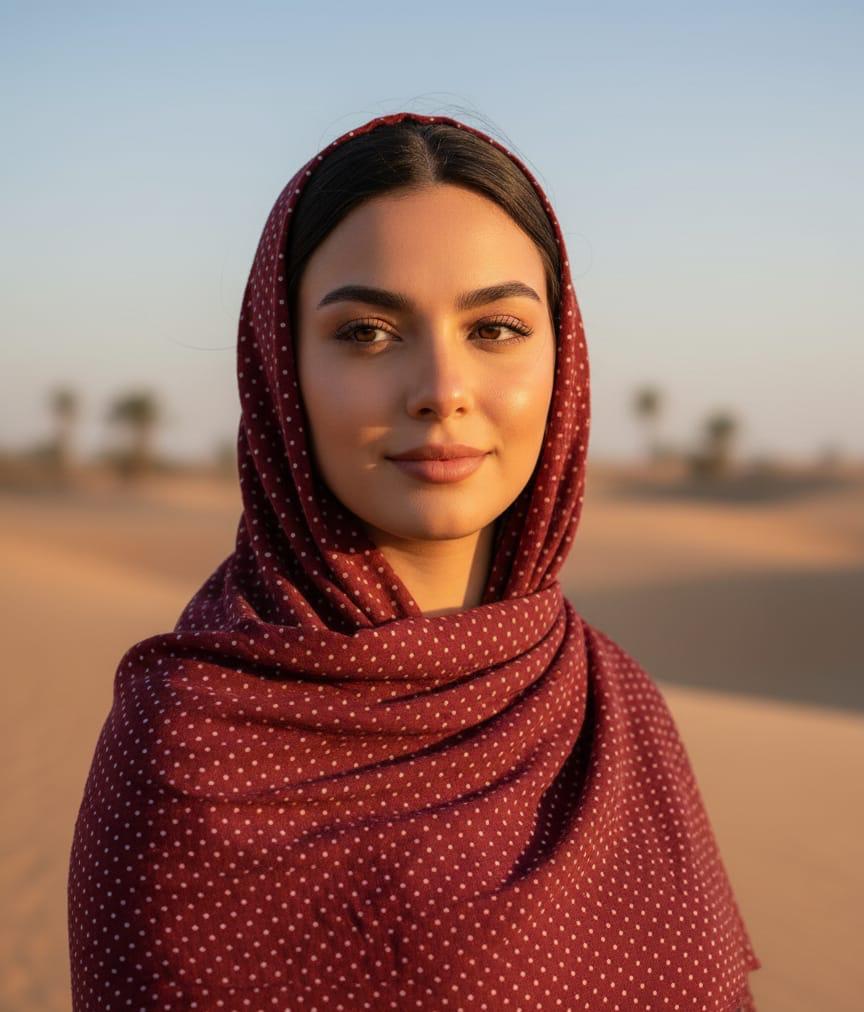 Chic Dot Crinkle Shawl Collection