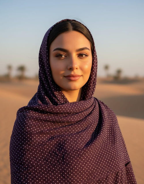 Chic Dot Crinkle Shawl Collection